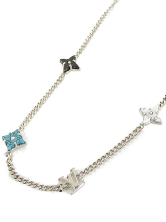 Louis Vuitton Monogram Sunrise Necklace Bleu